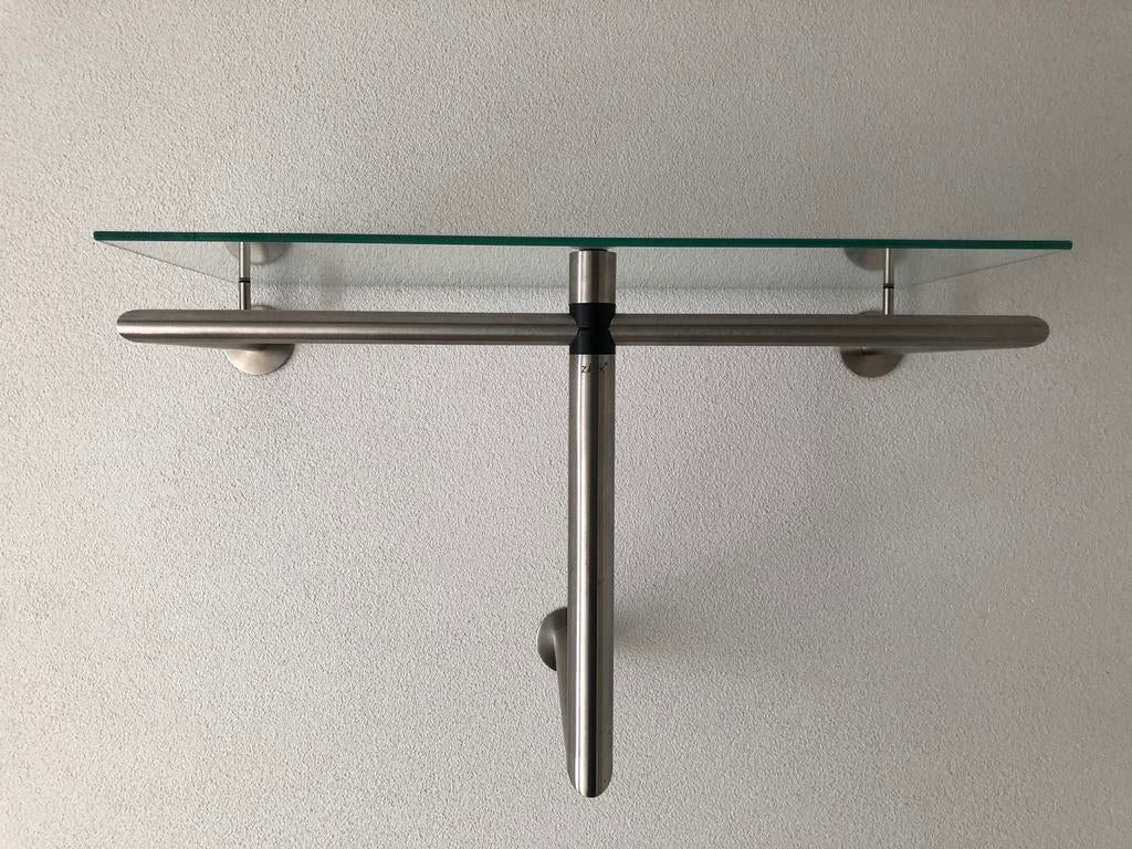 Zack Abilio wandkapstok - RVS mat geborsteld, Huis en Inrichting, Woonaccessoires | Kapstokken, Zo goed als nieuw, Minder dan 100 cm