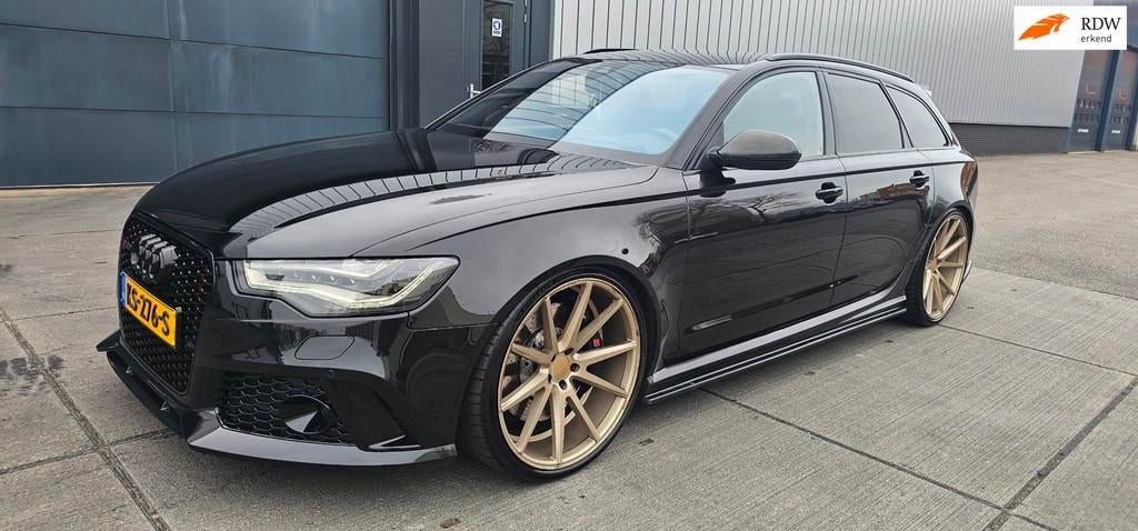 Audi A6 Avant 4.0 TFSI RS 6 quattro Pro Line Plus 666 getune, Auto's, Audi, Euro 5, Gebruikt, 8 cilinders, Leder en Stof