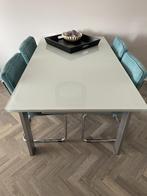 Italiaanse eettafel met of zonder eetstoelen, Ophalen, Gebruikt, 200 cm of meer, 50 tot 100 cm