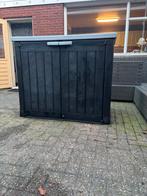Keter Buitenopbergkast - Kunststof - Zwart/Grijs, Ophalen of Verzenden, Gebruikt, Kunststof, Overige typen