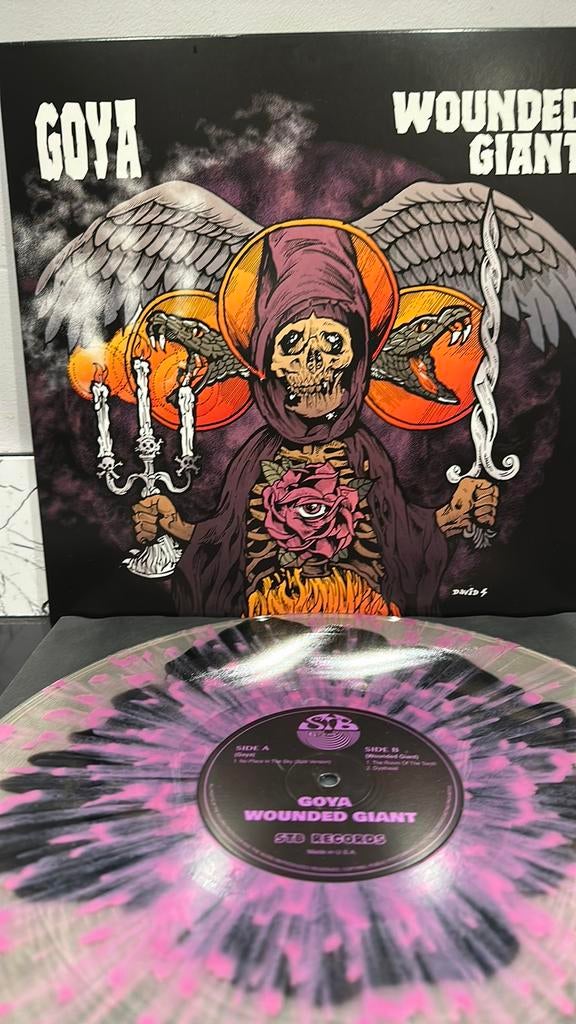 Lp vinyl Split album Goya Wounded Giant splatter clear, Ophalen of Verzenden, Nieuw in verpakking