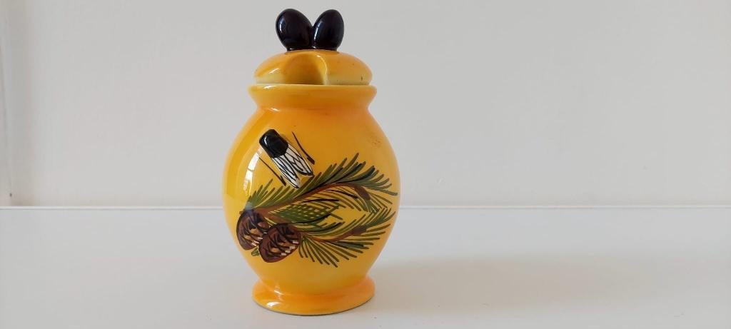 Vintage Vallauris olijf pot olijfpot keramiek, Huis en Inrichting, Eu, Eu, Keramiek, Overige typen