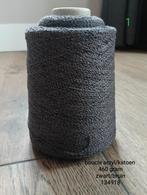 Bouclé breimachine garen katoen/acryl zwart/bruin 460g, Hobby en Vrije tijd, Breien en Haken, Ophalen of Verzenden, Nieuw, Breien