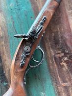 Vintage Flintlock Musket Replica Hout Metaal Bruin Zilver, Ophalen, Overige soorten, Overige gebieden, Overige typen