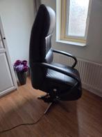 Prominent sta-op stoel, zwart leer, elect..zie omschrijving, Huis en Inrichting, Fauteuils, Ophalen, Zo goed als nieuw, Leer, 50 tot 75 cm