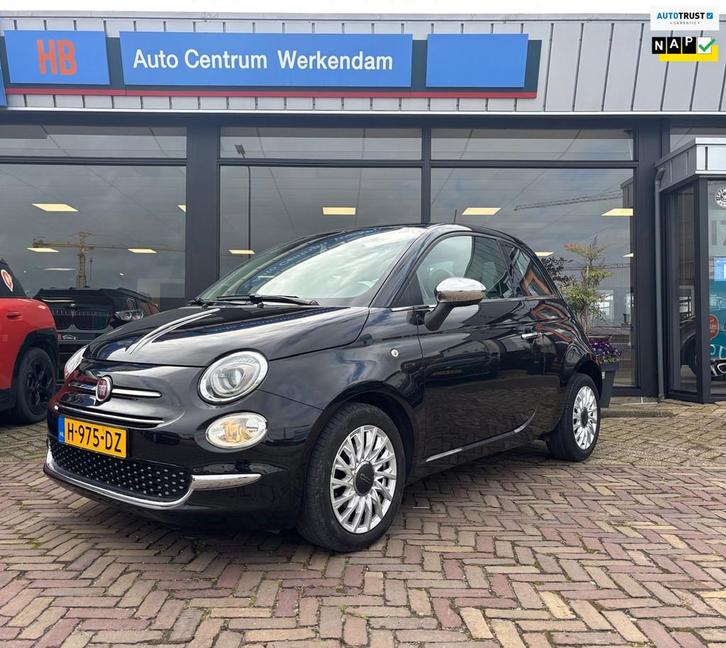 Fiat 500 1.2 Lounge, Auto's, Fiat, Bedrijf, Te koop, ABS, Achteruitrijcamera, Airbags, Bluetooth, Boordcomputer, Centrale vergrendeling
