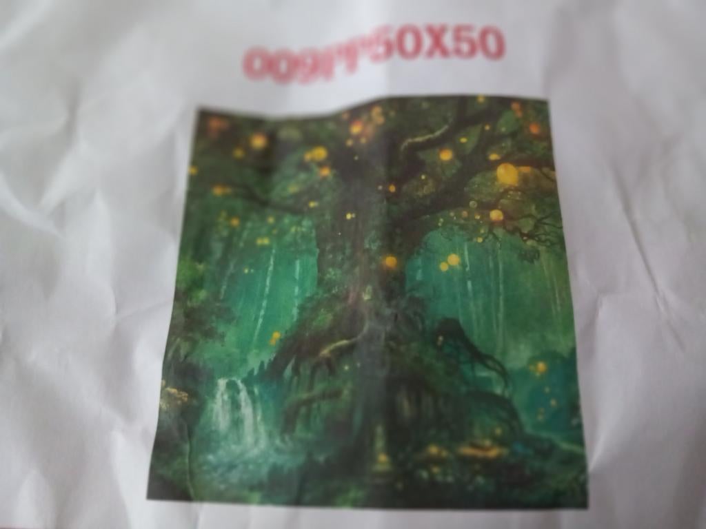 Diamond painting boom 50 x 50 cm full, Ophalen of Verzenden, Nieuw, Knutselwerk