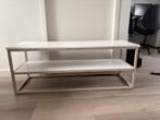 Tv meubel beige met houtlook, Ophalen, 100 tot 150 cm, Zo goed als nieuw, Minder dan 100 cm
