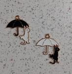 Kat met paraplu bedels, Ophalen of Verzenden, Nieuw, Bedel