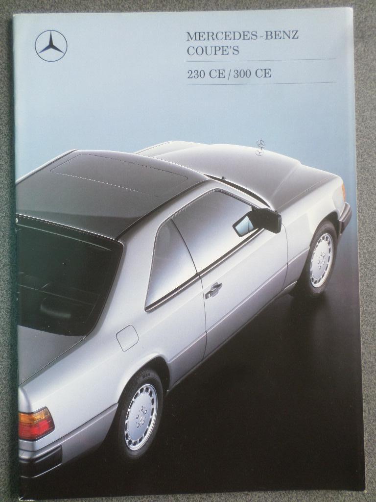 Mercedes 230CE & 300 CE 1988 Brochure, Ophalen of Verzenden, Zo goed als nieuw, Mercedes