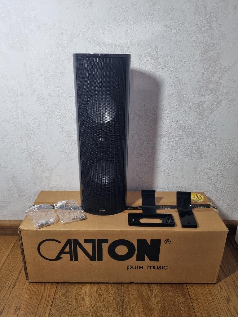 2x Nieuwe Canton CD 250 speaker zwart, Audio, Tv en Foto, Luidsprekers, Ophalen of Verzenden, 120 watt of meer, Front, Rear of Stereo speakers