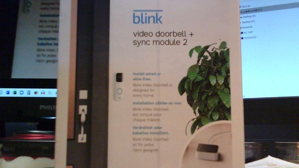 Blink video deurbel, Ophalen of Verzenden, Ingebouwde camera, Gebruikt, Draadloos