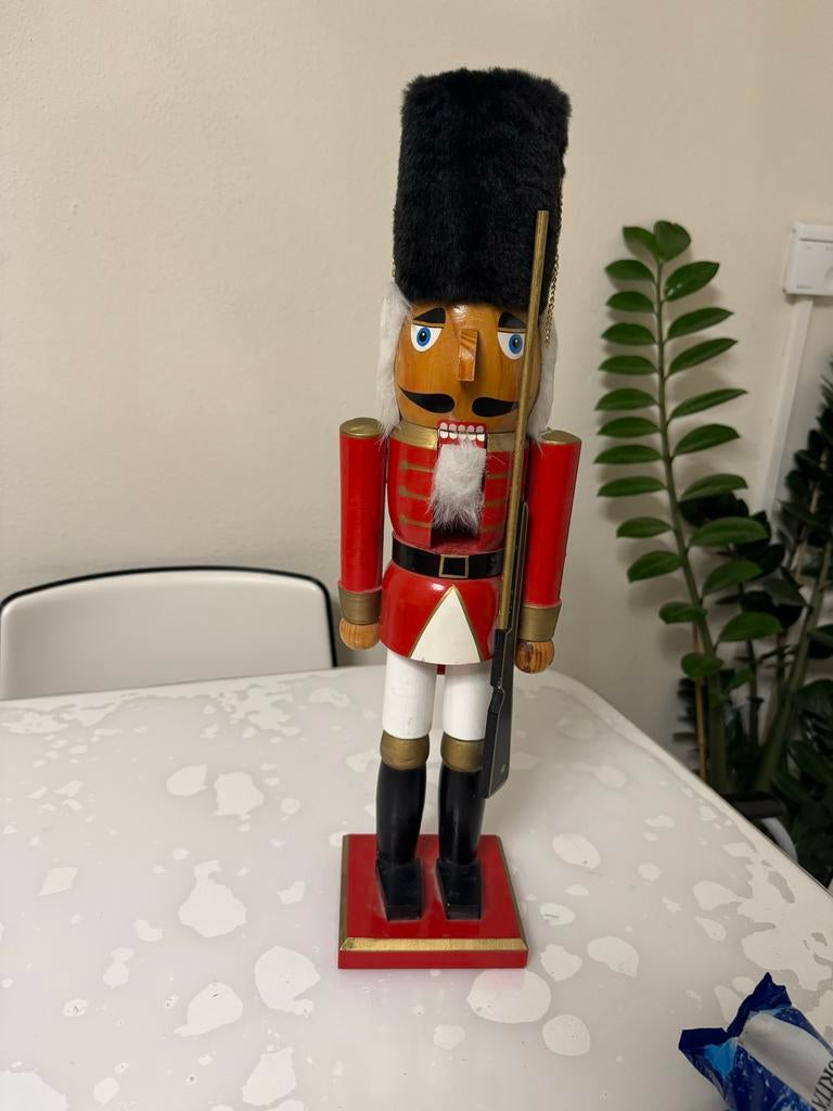 Houten Notenkraker Soldaat Decoratie, Ophalen, Zo goed als nieuw