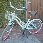 Alphina meisjesfiets 18 inch blauw met roze, terugtraprem, Ophalen, Gebruikt, Alpina, Handrem
