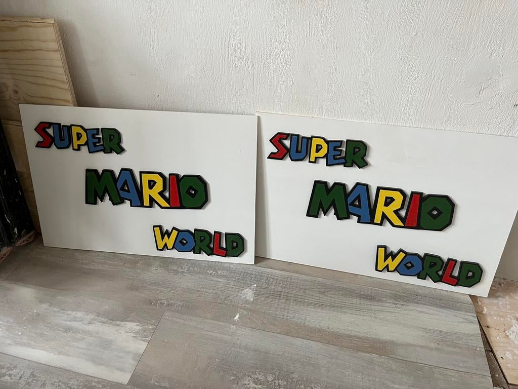 Mario bord, Ophalen, Gebruikt, Wanddecoratie