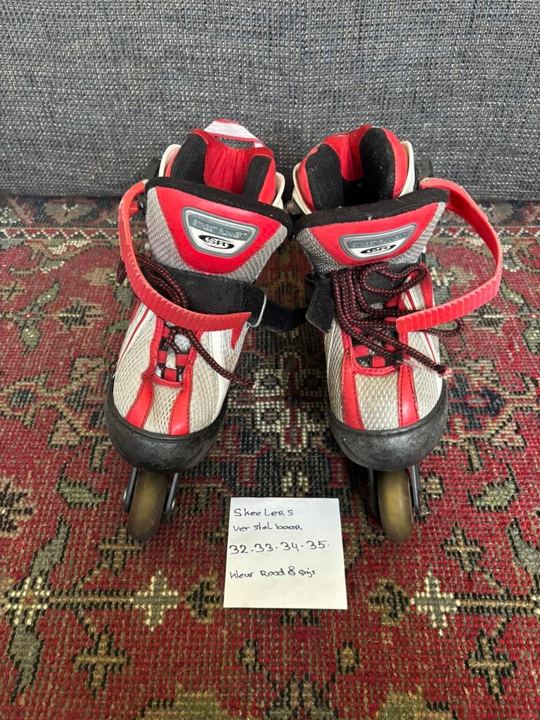 Skeelers verstelbaar stoere jongen maat32-33-34-35 voor 12,5, Ophalen of Verzenden, Verstelbaar, Zo goed als nieuw, Kinderen