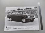 Chrysler Sunbeam 1600 Super Estate 1977 persfoto (126), Auto diversen, Ophalen of Verzenden