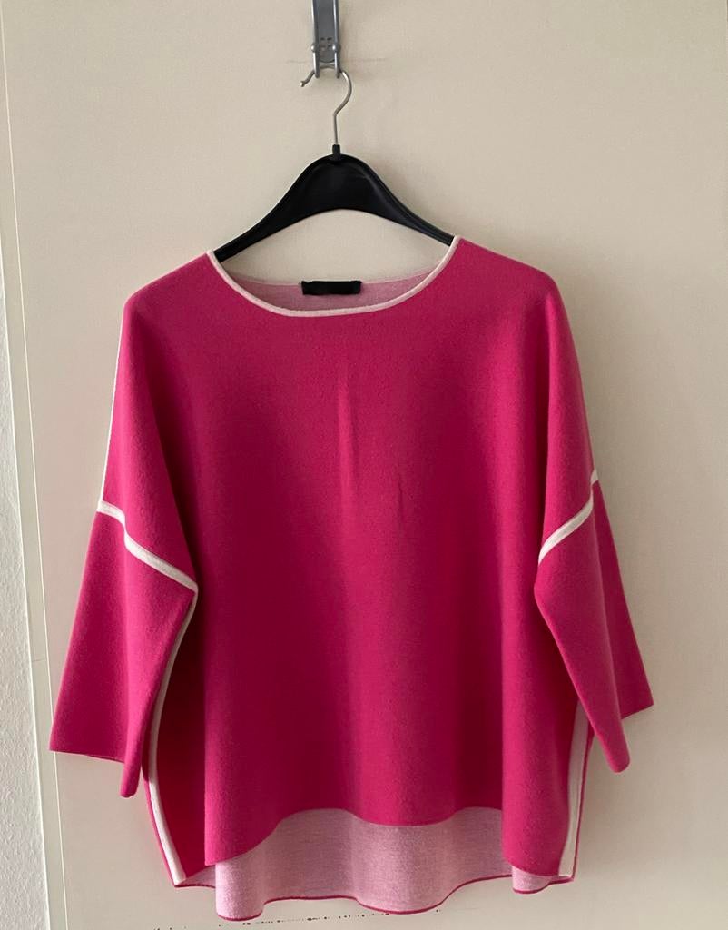 FFC prachtige losse cashmere /wol mix trui maat L, Ophalen of Verzenden, Zo goed als nieuw, Roze