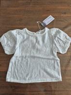 Wit Sinsay shirtje met broderie mouwen - Maat 104, Kinderen en Baby's, Kinderkleding | Maat 104, Meisje, Nieuw, Ophalen of Verzenden