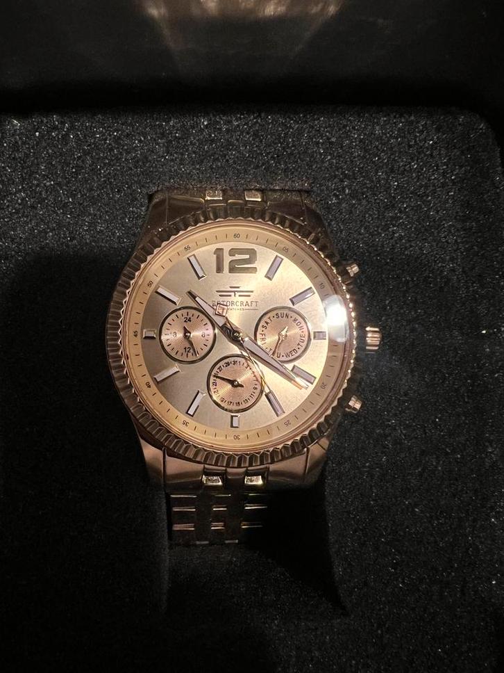 Rotorcraft LXRY RC1702 Multifunction Horloge Goud, Sieraden, Tassen en Uiterlijk, Horloges | Heren, Zo goed als nieuw, Polshorloge