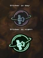 C10 GLOW IN THE DARK STICKER, Ophalen of Verzenden, Nieuw, Film, Tv of Omroep