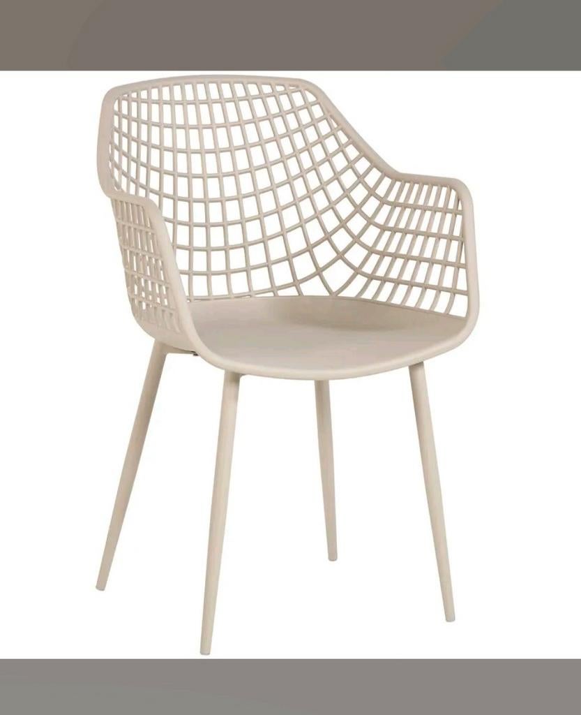 4x Kuipstoel webbing tuinstoel zand, Kinderen en Baby's, Kinderkamer | Tafels en Stoelen, Ophalen of Verzenden, Nieuw, Stoel(en)