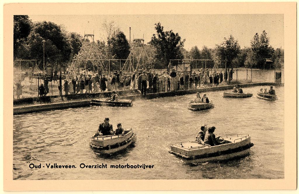 Naarden (NH), Oud-Valkeveen Motorbootvijver ongelopen,, Verzenden, 1940 tot 1960, Ongelopen, Noord-Holland
