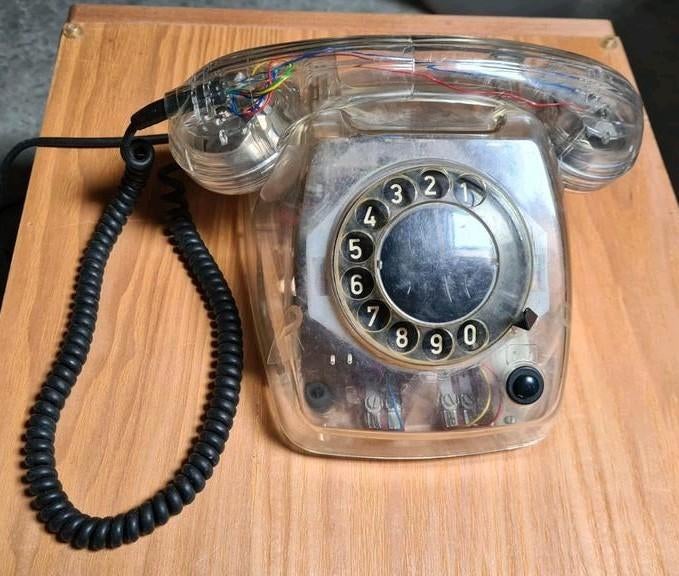 Vintage Transparante PTT T65 Delft Telefoon, Ophalen of Verzenden