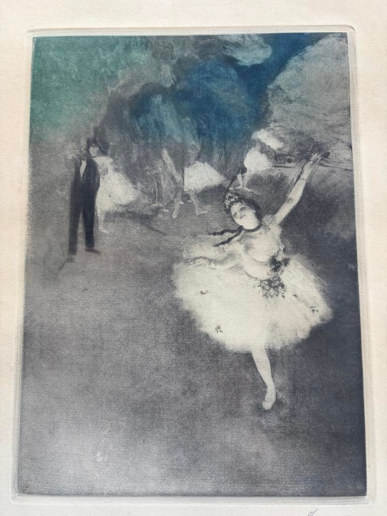 Twee reproducties van Degas: Harlequin & Colombine The Star, Antiek en Kunst, Ophalen of Verzenden