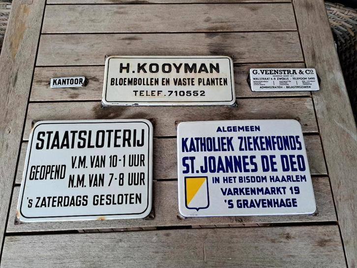 Emaille reclamebord, Verzamelen, Merken en Reclamevoorwerpen, Gebruikt, Reclamebord, Ophalen of Verzenden