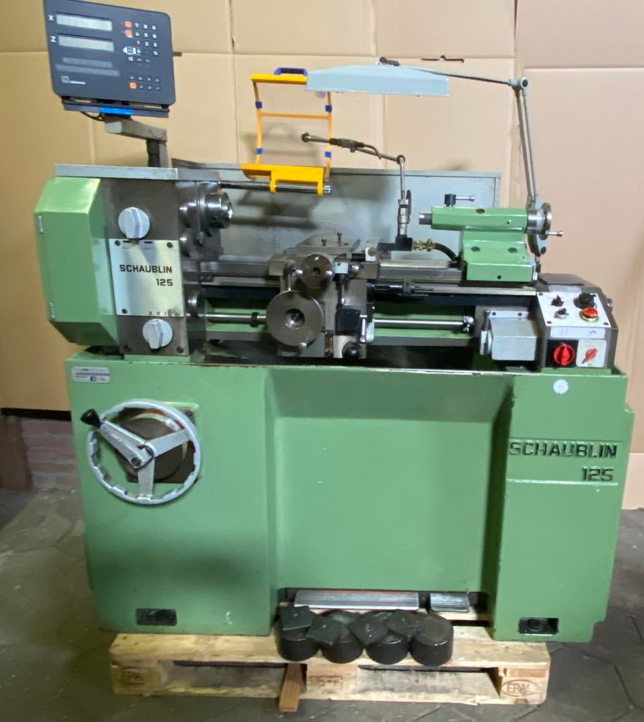 Schaublin 125 draaibank ( Aciera , sixis Fehlmann Deckel ), Doe-het-zelf en Verbouw, Ophalen of Verzenden, Gebruikt, Metaaldraaibank