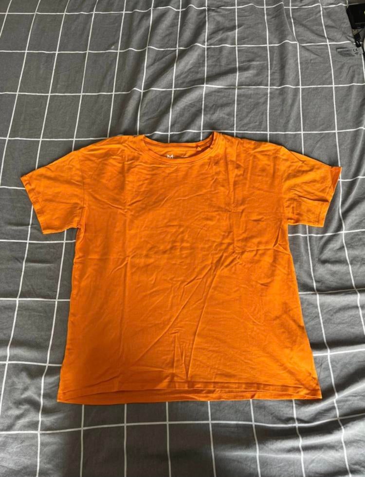 Heren shirt maat M, Ophalen of Verzenden, Zo goed als nieuw, Maat 48/50 (M), Oranje