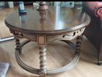 Bijzettafel Italiaanse ronde giorgetti tafel design jaren 70, Ophalen, Gebruikt, 50 tot 100 cm, Antiek bijzettafel