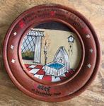 Vintage handbeschilderd geboortebord Jozef 1960, Antiek en Kunst, Ophalen