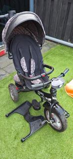 Driewieler met duwstang en verstelbare zitting, Ophalen of Verzenden, Gebruikt, Jockey, Verstelbare zitting