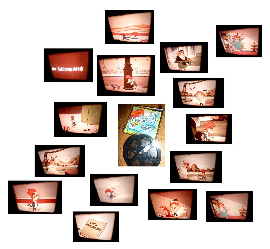 8mm film Woodpecker Bird Came To Dinner - kleur - silent, Ophalen of Verzenden, 8mm film