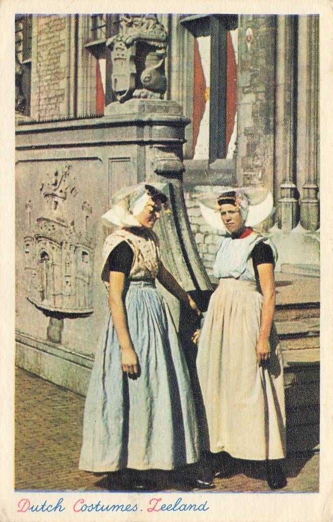 Zeeland, Klederdracht, Ophalen of Verzenden, 1940 tot 1960, Gelopen, Zeeland