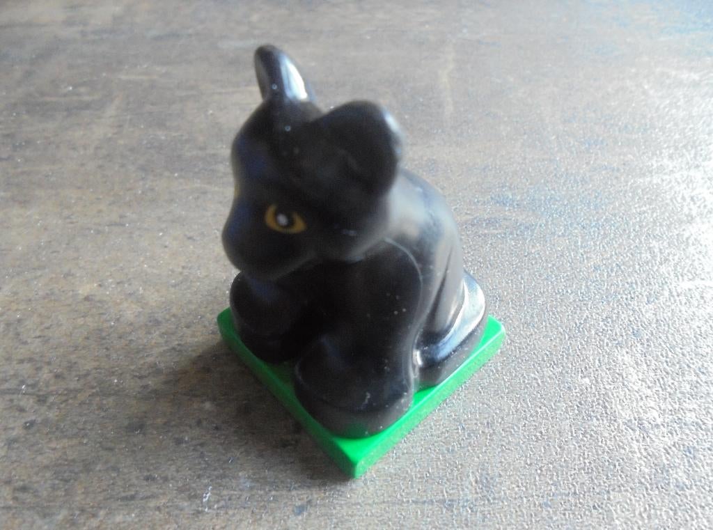 Lego Duplo Animal On Green Base Panter Cub (zie foto's), Ophalen of Verzenden, Gebruikt, Losse stenen, Duplo