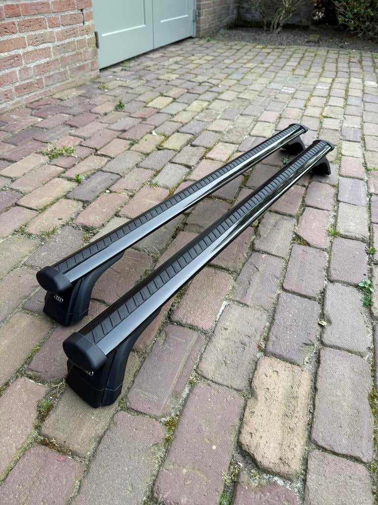 Apline ACE-2 Dakdrager bagagedrager compatibel met A6 (C8) Avant 2019-2025 Spoorstaven Zwart Aluminium 2 Staven