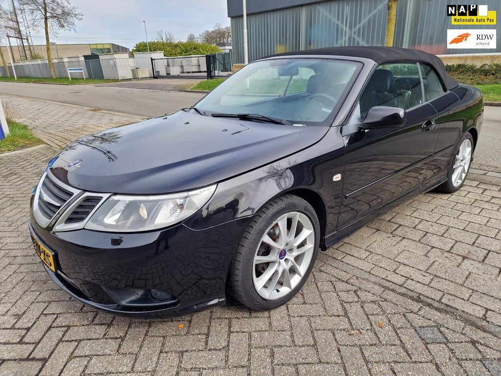 Saab 9-3 Cabrio 1.8t Apk, Nap Nette auto Inruil mogelijk., Auto's, Saab, 1998 cc, Gebruikt, Zwart, 4 cilinders