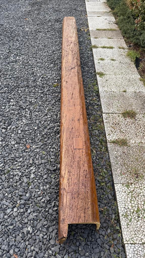 Hout imitatie koof balk 3,5 meter, Ophalen, Gebruikt, Balk, Overige houtsoorten