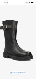 Zwarte leder red rag merk laarzen maat 36, Ophalen of Verzenden, Zo goed als nieuw, Meisje, Laarzen