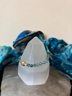 Aquamarijn geluk beschermt intuïtie balans zilver uniek SALE, Sieraden, Tassen en Uiterlijk, Armbanden, Met bedels of kralen, Blauw