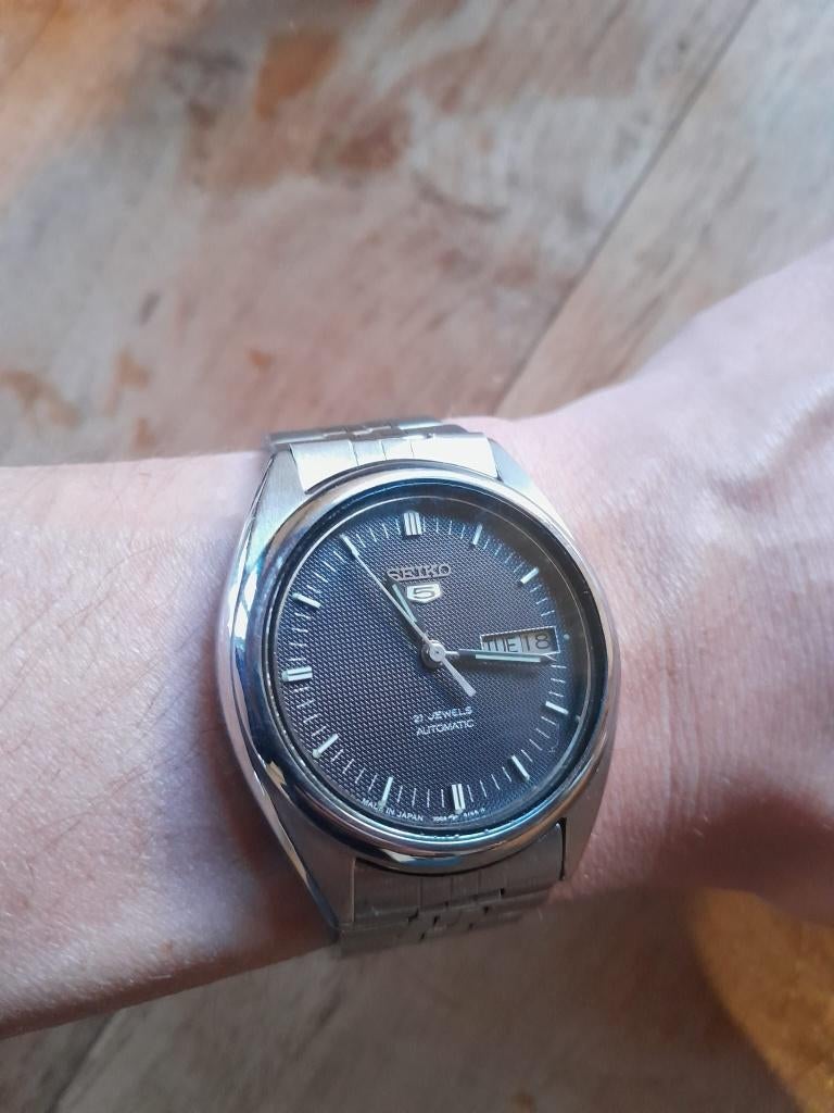Seiko 5 automatisch horloge, Gebruikt, Staal, Polshorloge, Ophalen of Verzenden
