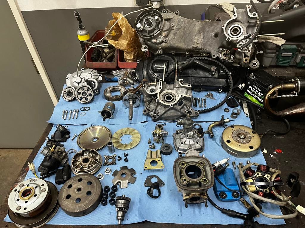 Piaggio 2t blok onderdelen, Ophalen, Blok, Piaggio