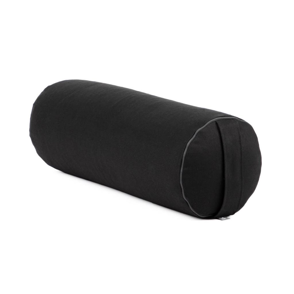 NIEUW - Bodhi Yoga Bolster ECO katoen - 65 x 23 cm - Zwart, Sport en Fitness, Yoga en Pilates, Ophalen of Verzenden, Nieuw, Yoga-accessoire
