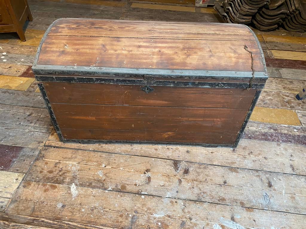 Antieke dekenkist, Huis en Inrichting, Ophalen, Zo goed als nieuw, 50 tot 100 cm, Minder dan 50 cm