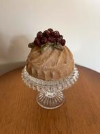 Vintage decoratieve pudding / tulband met bessen, Ophalen of Verzenden, Zo goed als nieuw