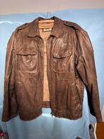 Bruine Leren Herenjas - Camel Active, Kleding | Heren, Ophalen of Verzenden, Gedragen, Maat 52/54 (L), Bruin