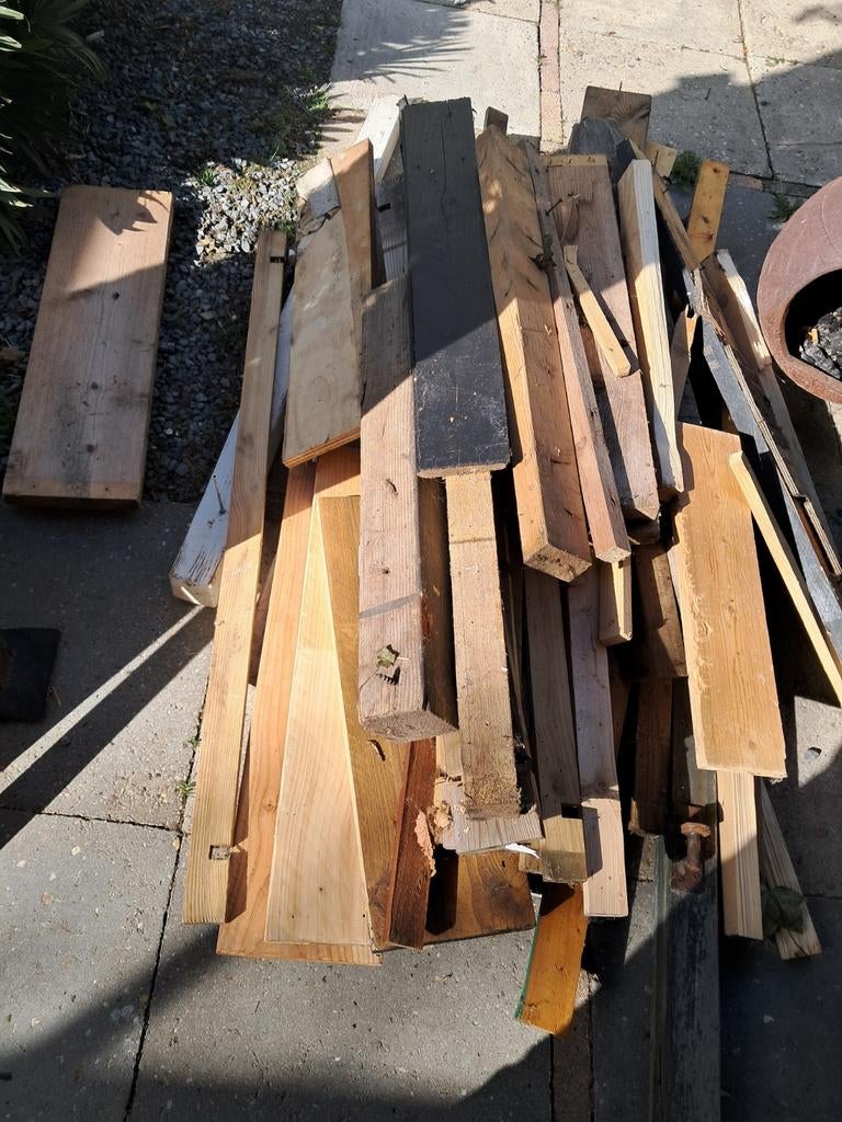 Hout balken planken GRATIS, Ophalen, 250 cm of meer, Balken